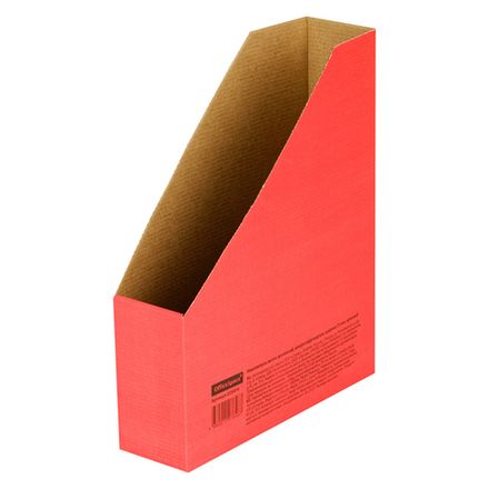 Лоток вертикальный сборный, микрогофрокартон, 75мм, Спейс, красный