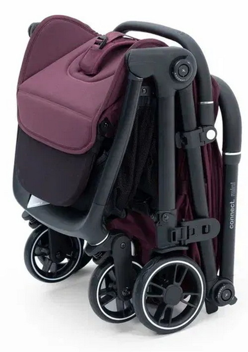 Коляска прогулочная для двойни Bumprider Connect.mini Italian Plum