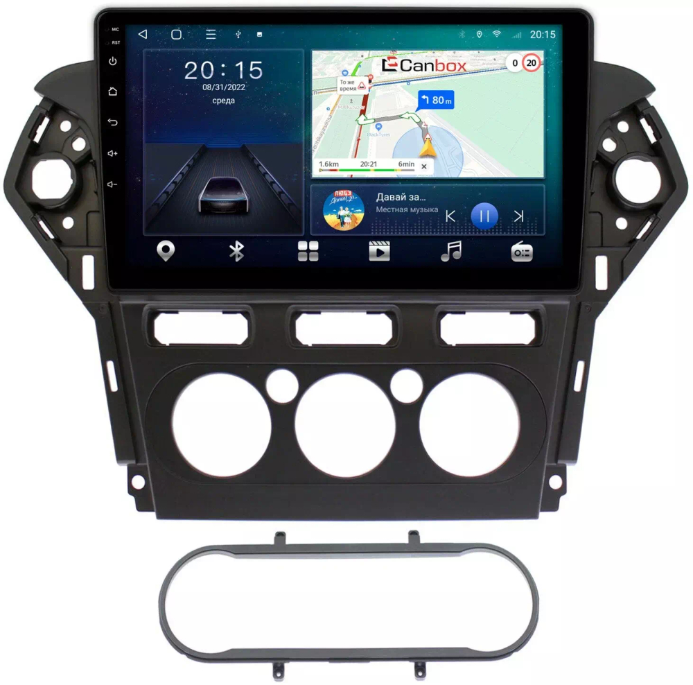 Магнитола для Ford Mondeo 4 2010-2014 - Canbox 1019 Android 10, 8-ядер, 4G SIM-слот