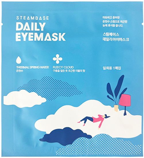 Steambase Паровая маска для глаз с ароматом жасмина - Daily Eyemask Fleecy Cloud