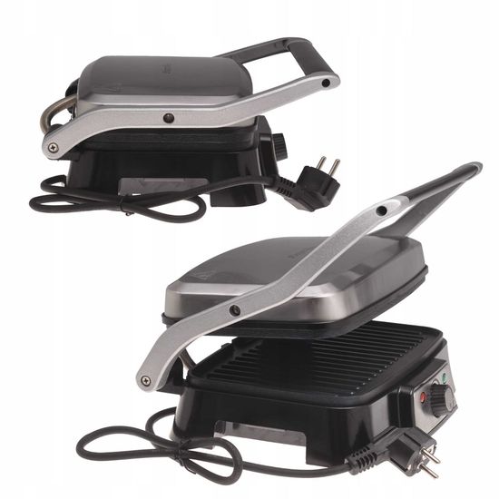 Гриль электрический контактный 1500 Вт. Kamille KM 6707 с антипригарным покрытием