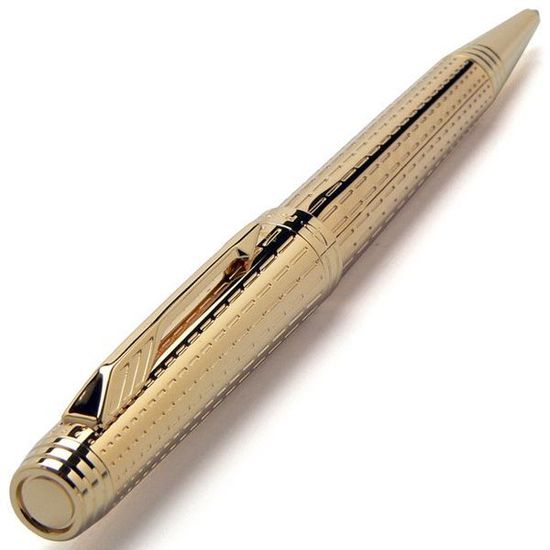 Шариковая ручка Parker Premier DeLuxe K562, цвет: Chiselling GT, стержень черный, S0887960