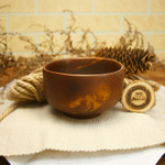 Деревянная глубокая тарелка Art of Siberia из кедра 14 см. T73