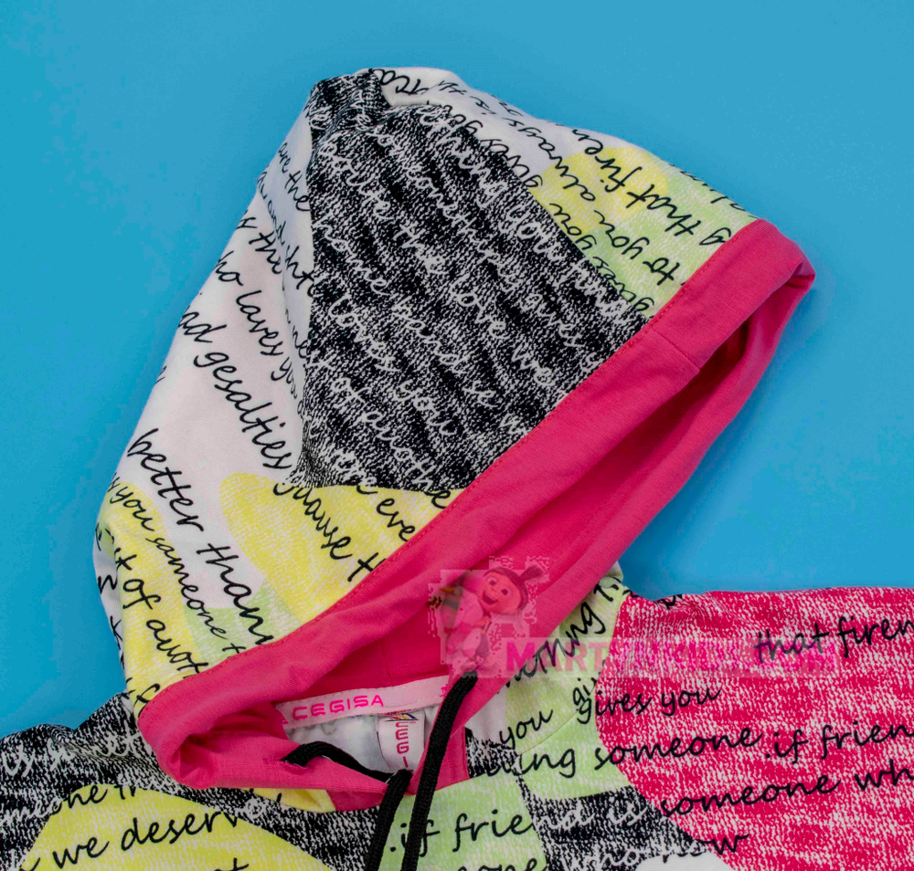 костюм с капюшоном письмо 4107