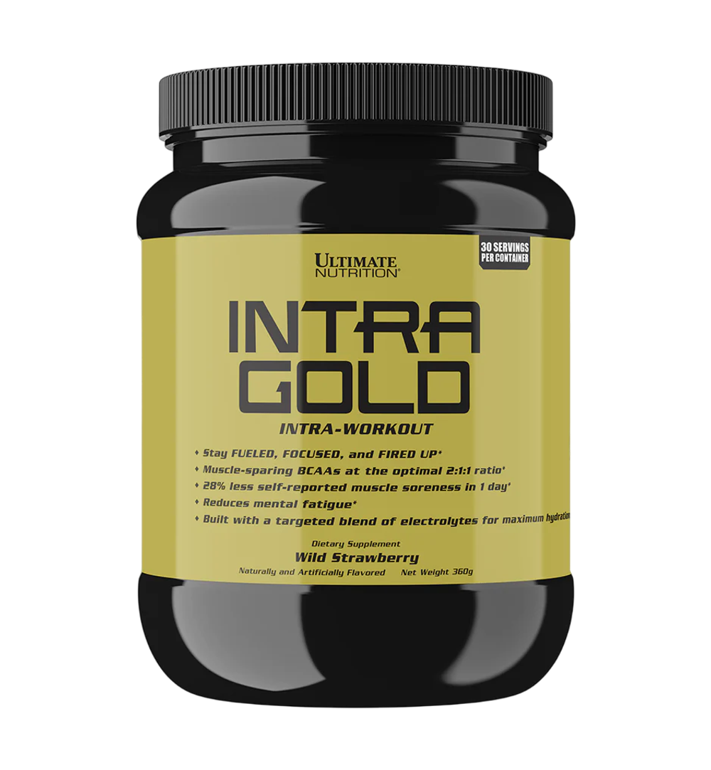 Ultimate Nutrition INTRA GOLD 360 г , Предтренировочный комплекс (Дикая клубника)