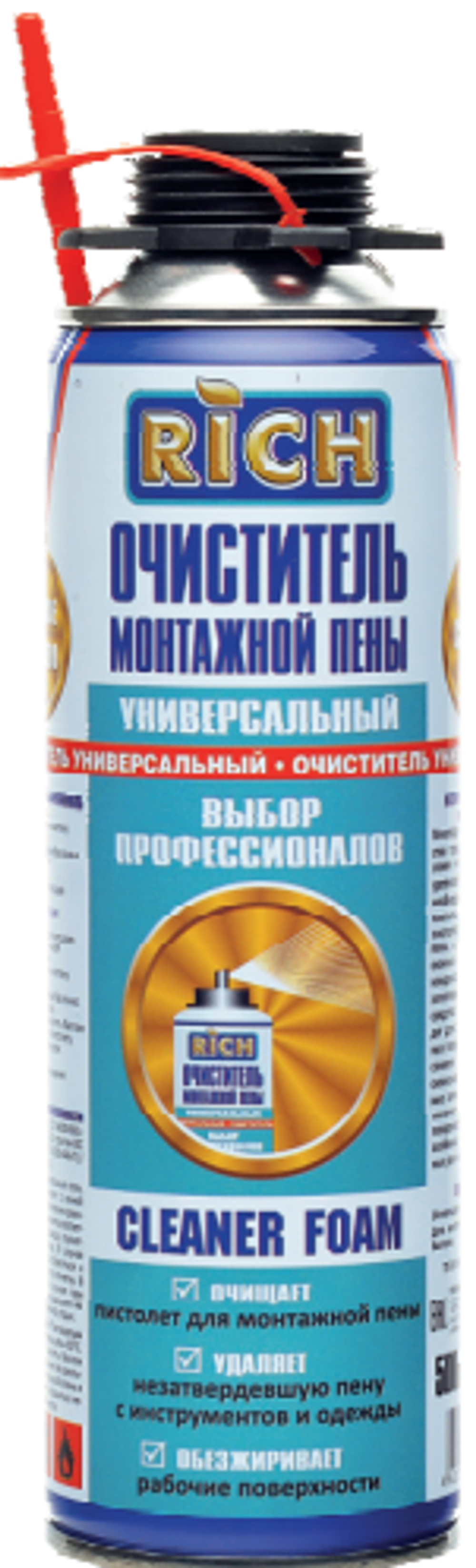 РИЧ Очиститель монтажной пены 380гр (ящ.16шт)