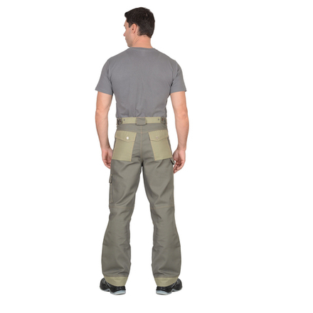 Брюки СИРИУС-ВЕСТ-ВОРК т.оливковый со св.оливковым пл. 275 г/кв.м