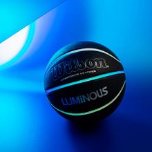 Мяч баск. WILSON Luminous, WTB2027XB07, р.7, композит, бут.камера, черный