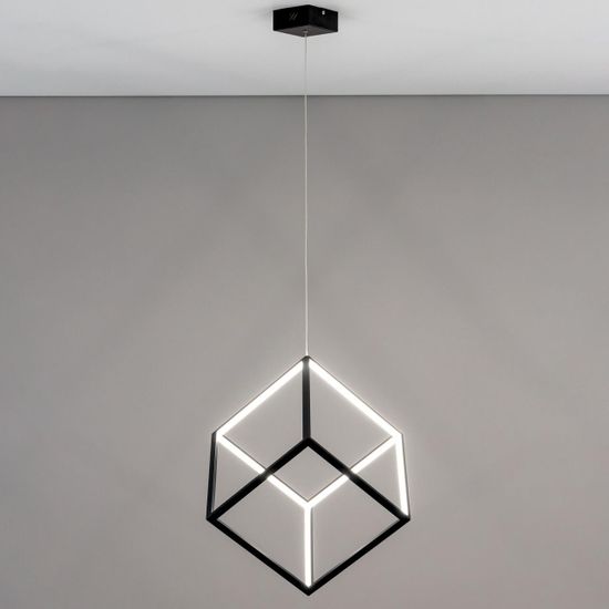CL719301 Куб Черный Св-к Подвес, LED 40W*4000K