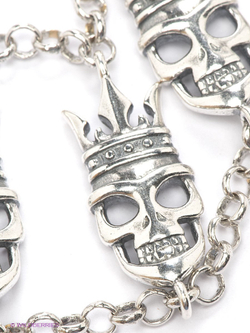 "Митчелл" браслет в серебряном покрытии из коллекции "Crystal Skull" от Jenavi с замком карабин