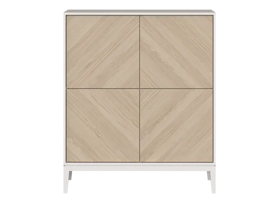 Шкаф Fjord 4 двери (белый)