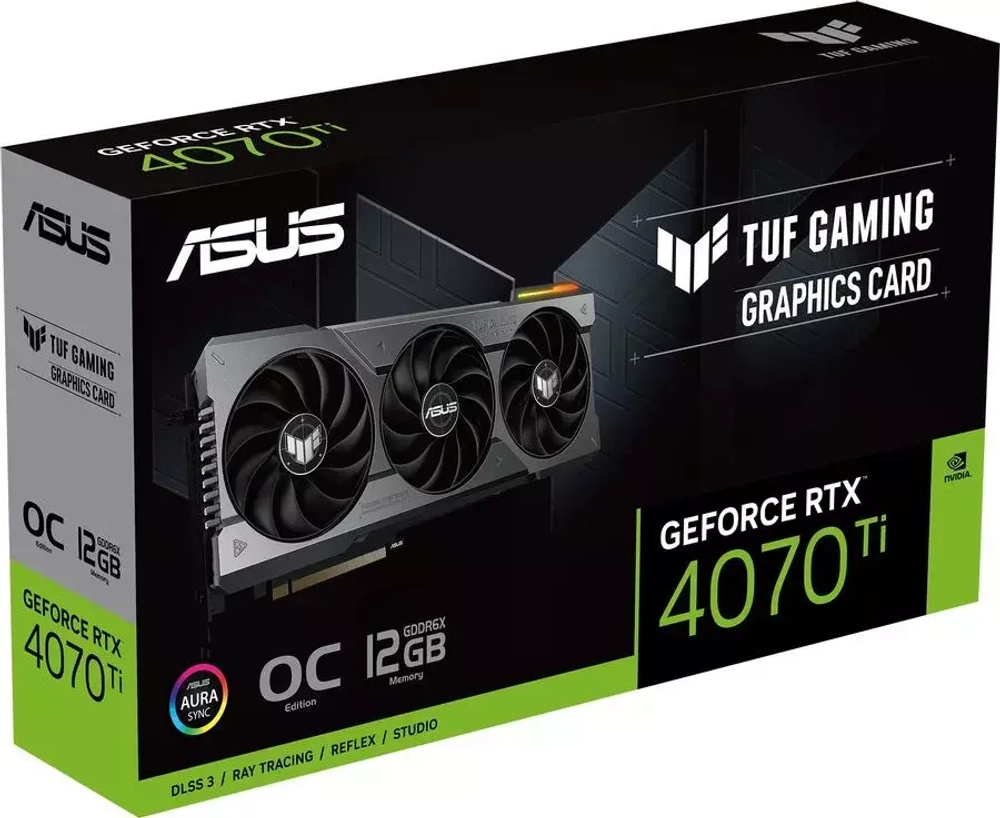 Видеокарта ASUS TUF Gaming nVidia RTX 4070 Ti 12 ГБ GDDR6X OC Edition (TUF-RTX4070TI-O12G-GAMING)