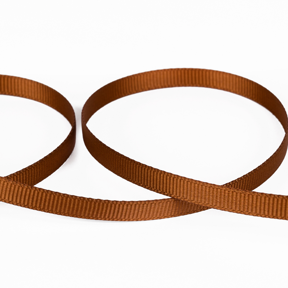 Репсовая лента GR-06 6 мм 1/4 " ,№119 коричневый