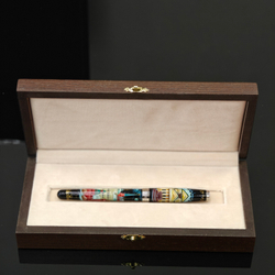 Коллекционная ручка роллер Parker Sonnet с колпачком "Москва" с ручной росписью в футляре