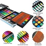 Набор ЮНОГО ХУДОЖНИКА "Cosmo" для рисования и творчества в кейсе ЮНЛАНДИЯ, 163 предмета, 664634