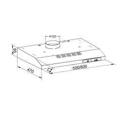 Козырьковая вытяжка Hansa OSP6111SIH