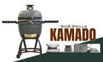 Керамический гриль Slow ‘N Sear Deluxe Kamado, 57 см