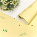 Пленка В рулоне 10 м х 58 см "Веточки" (Желтый)