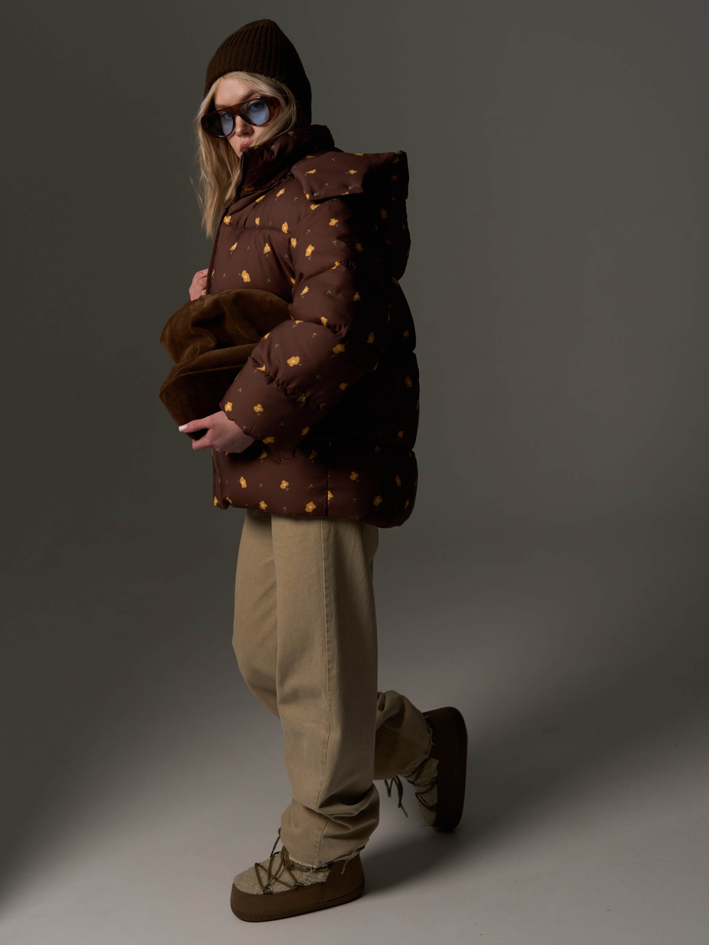 Куртка зимняя коричневая