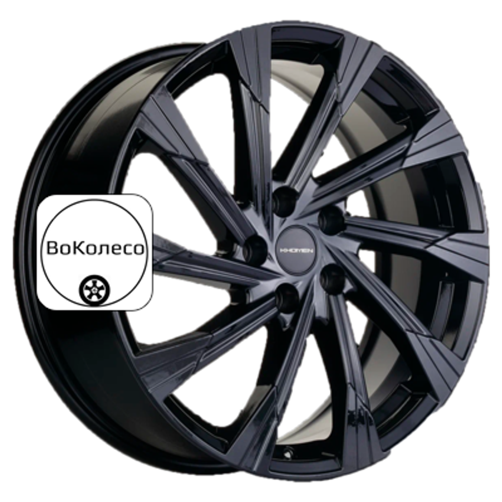 7,5x19/5x114,3 ET45 D67,1 KHW1901 (CX-5/CX8) Black Khomen Wheels