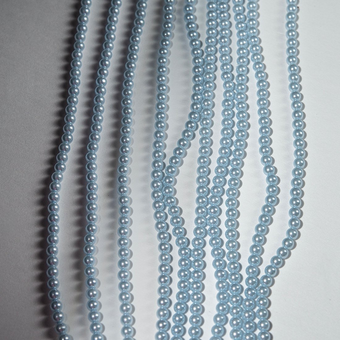Хрустальный жемчуг, оттенок "Нежно-голубой", шар 4мм, улучшенное покрытие