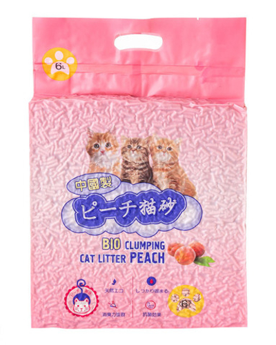 Наполнитель HAKASE AREKKUSU комкующийся Персик