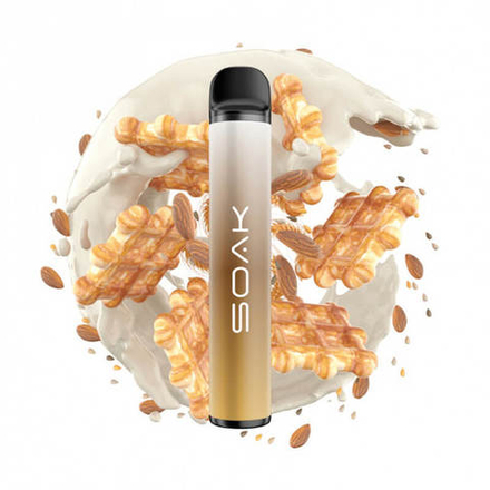 Одноразовая электронная сигарета SOAK X - Waffles (Молочные венские вафли с миндалём) 1500 тяг