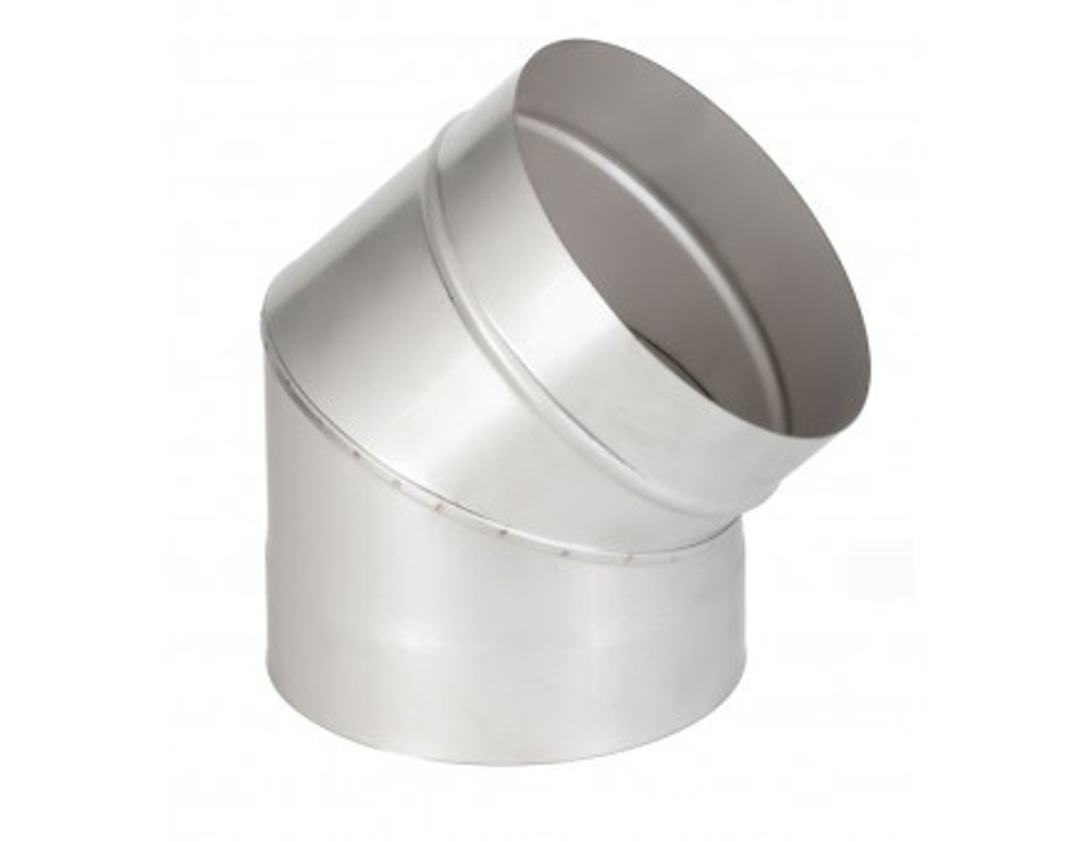 Колено 135°, 150 мм нерж. (AISI 409-1 мм), ECOFLUE