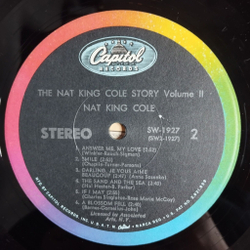 Винтажная виниловая пластинка LP The Nat King Cole Story Volume 2 (USA 1973)