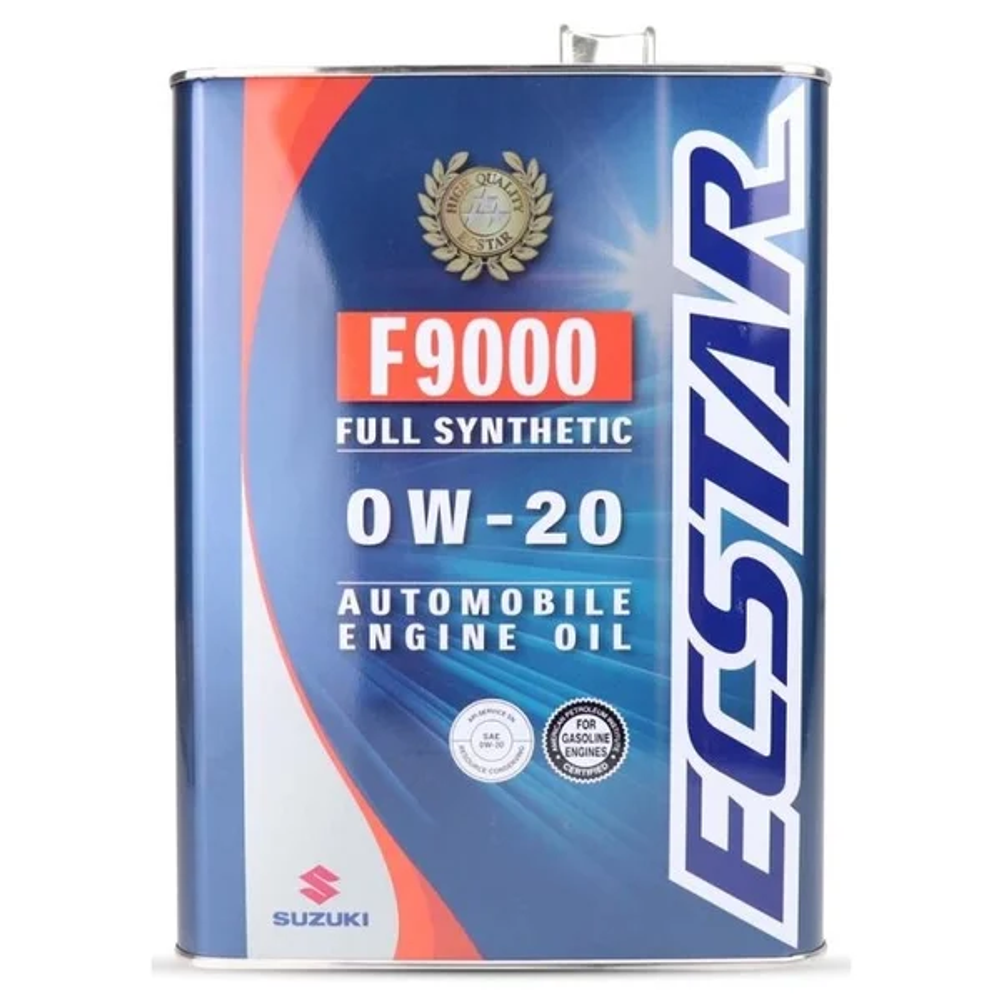 Моторное масло SUZUKI Ecstar F9000 0W-20, Синтетическое 4 л