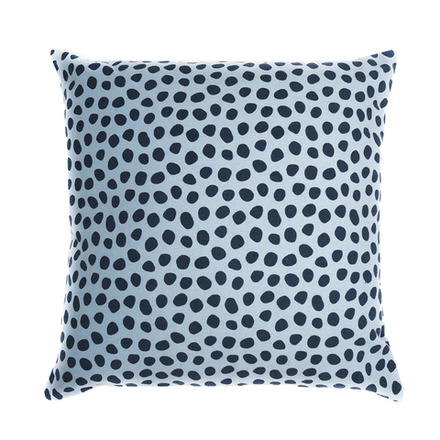 Чехол для подушки из хлопка с принтом funky dots, серо-голубой cuts&pieces, 45х45 см