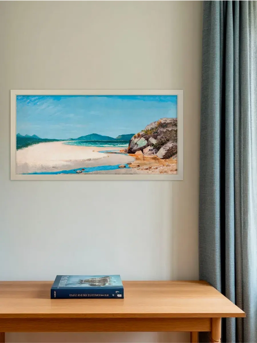 Картина на натуральном холсте настенная интерьерная 33*63 см