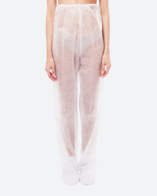 Штаны для прессотерапии, спанбонд, белые, р.58-60