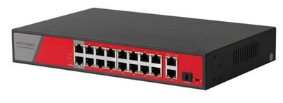 PND-16P-2G1F-BT2 (300W) Гибридный гигабитный 16+2+1 портовый AI коммутатор