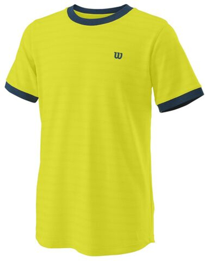 Футболка для мальчика теннисная Wilson Competition Crew II B - sulphur spring