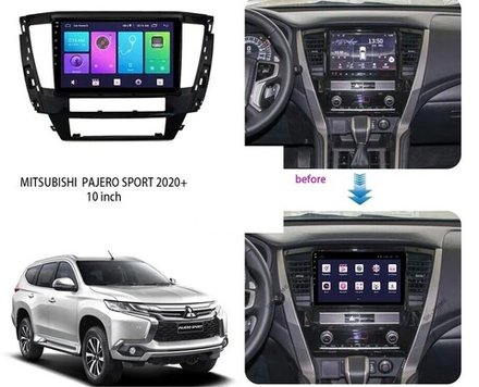 Магнитола для Mitsubishi Pajero Sport 3 2020-2024, Montero Sport - RedPower 426 Android 10, QLED+2K, ТОП процессор, 6Гб+128Гб, CarPlay, SIM-слот