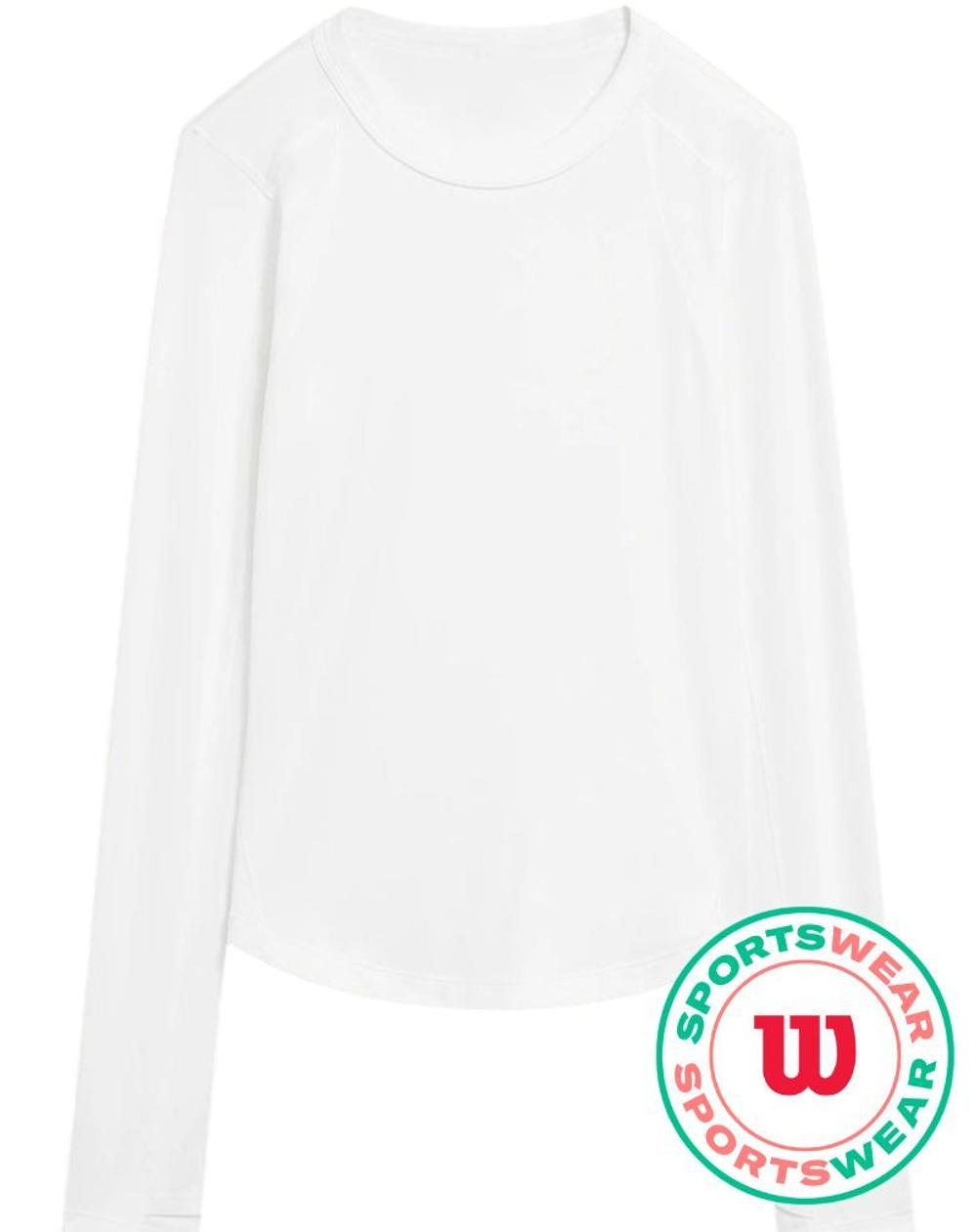 Женская теннисная футболка   Wilson All Day Long Sleeve - bright white