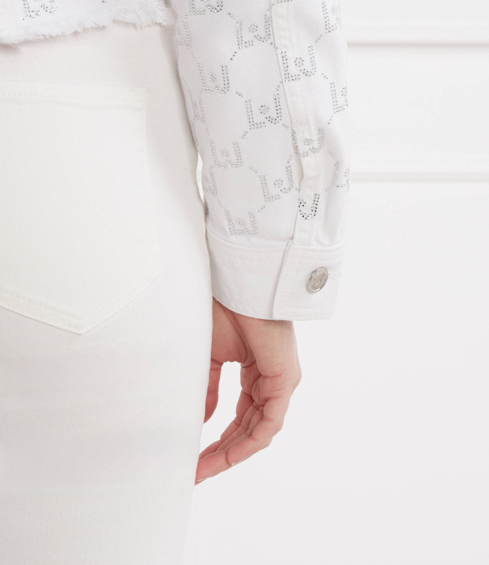 Джинсовая куртка Liu Jo - белый(UA4096 D4854)