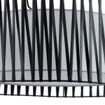 Подвесной светильник 3x60Вт E27,  металл/ткань/пвх, черный