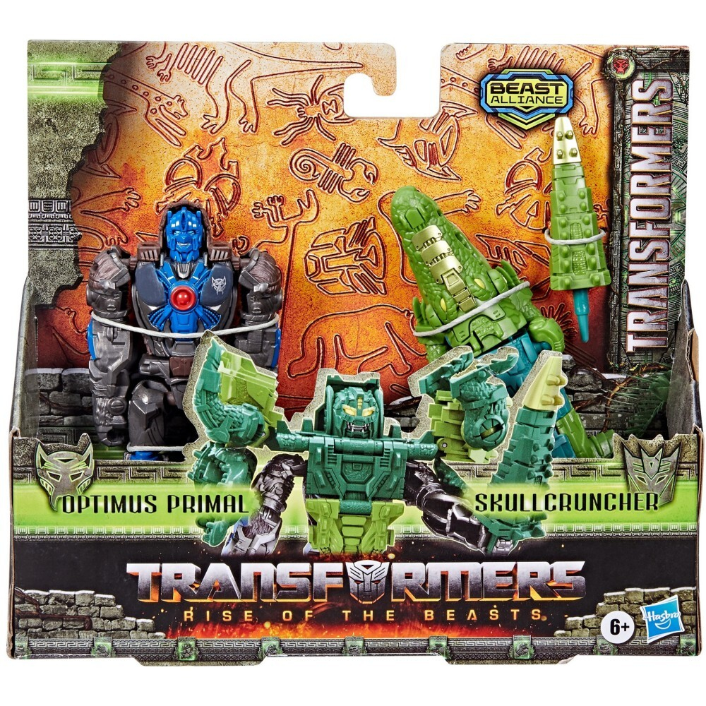 Hasbro Transformers Beast Alliance - Зверокомбайн Оптимус Праймал 13 см Rise of the Beasts 2-pack фигурка F4619 / артикул   F3898 F4619  / GTIN 5010993958382