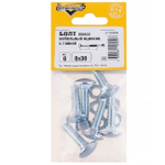 БОЛТ МЕБЕЛЬНЫЙ ELEMENT DIN603 С ГАЙКОЙ ОЦИНК 8Х30 6ШТ 2141