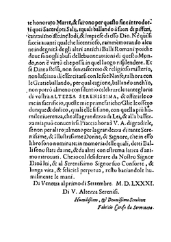 Il ballarino di M. Fabritio Caroso da Sermoneta, diuiso in due trattati | Fabritio Caroso
