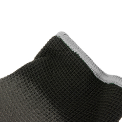 WDK-PU01B/XL/10, 10 пар, размер XL, Перчатки ЧЁРНЫЕ защитные эластичные из нейлона с полиуретановым покрытием