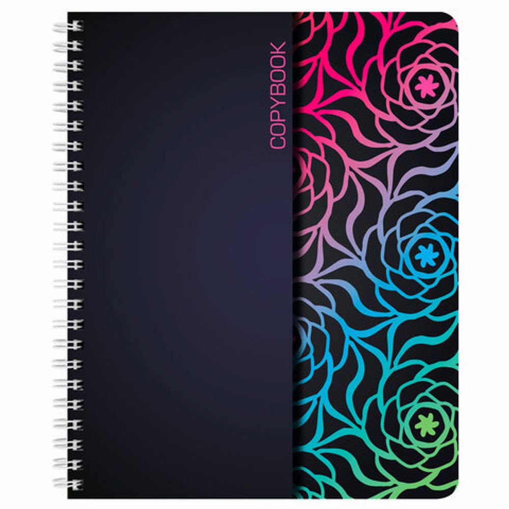 Тетрадь А5, 48 л., BRAUBERG ЭКО, гребень, клетка, обложка картон, АБСТРАКЦИЯ, 403053, 1шт