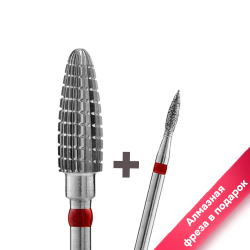 Твердосплавная фреза Тайфун Эдна Кукуруза, красная, 5мм