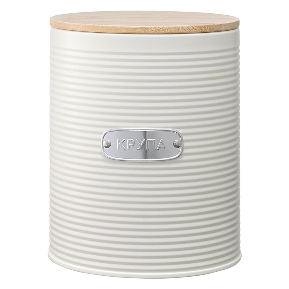 Банка для хранения крупы Irmel, 2,5 л, молочная