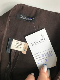 Брюки Glance цвета какао, маркировка 164-88-96, визуально на 44 размер