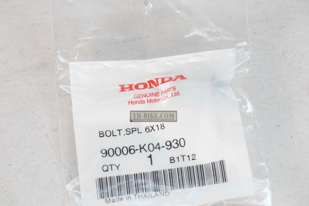 90006-K04-930. BOLT, SPECIAL, 6X18