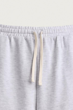 ZARA СПОРТИВНЫЕ ШОРТЫ С ВЫШИВКОЙ И НАШИВКАМИ, СЕРЫЙ МЕЛАНЖ