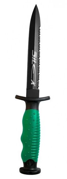 Нож Epsealon Silex Titanium c титановым напылением зеленый